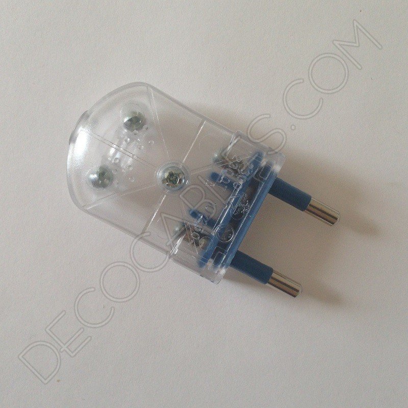 Clavija macho transparente Clavija macho transparente