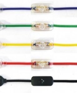 Cableado para lámpara con cable textil redondo