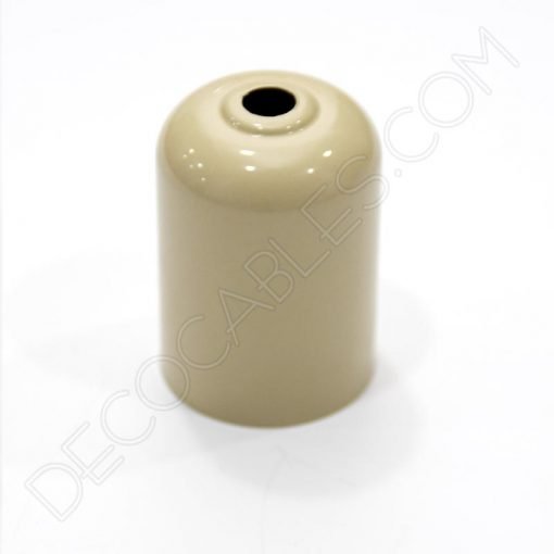 Cubre portalámparas (varios colores) 29 Cubre portalamparas exterior metálico decorativo en color beige