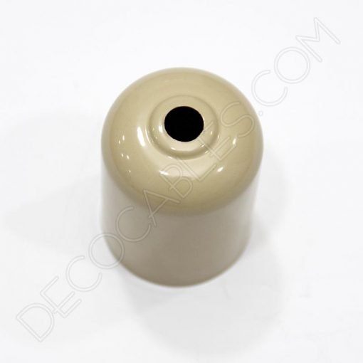 Cubre portalámparas (varios colores) 30 Cubre portalamparas exterior metálico decorativo en color beige