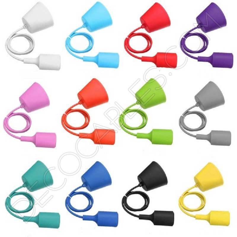 Lámpara colgante de silicona varios colores Lámpara colgante de silicona varios colores