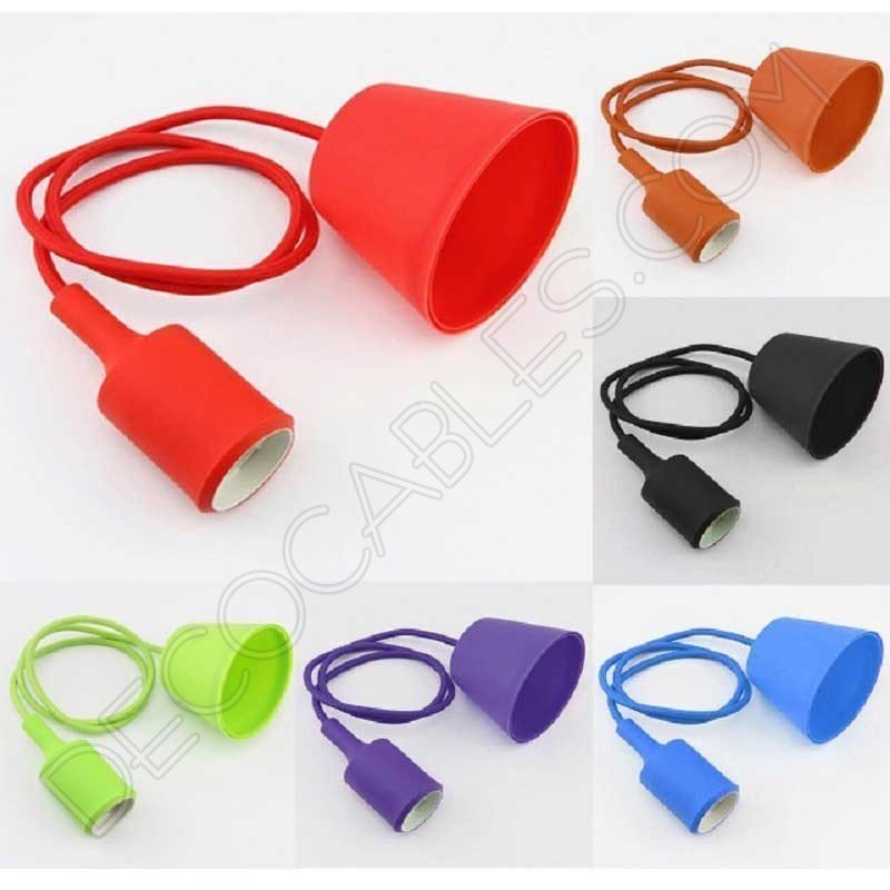 Lámpara colgante de silicona varios colores Lámpara colgante de silicona varios colores