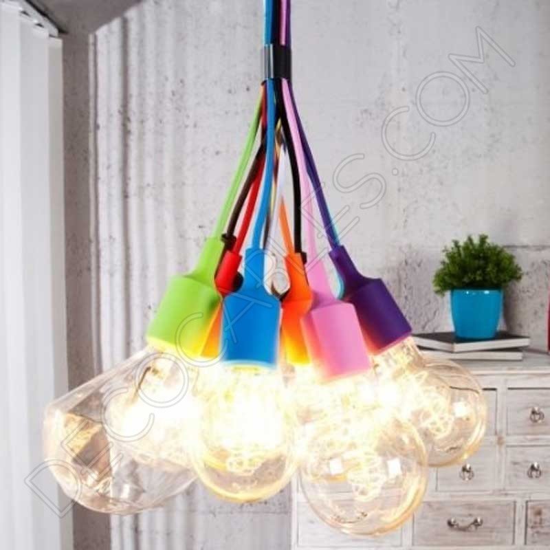 Lámpara colgante de silicona varios colores Lámpara colgante de silicona varios colores