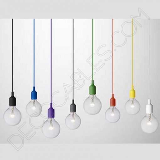 Lámpara colgante de silicona varios colores