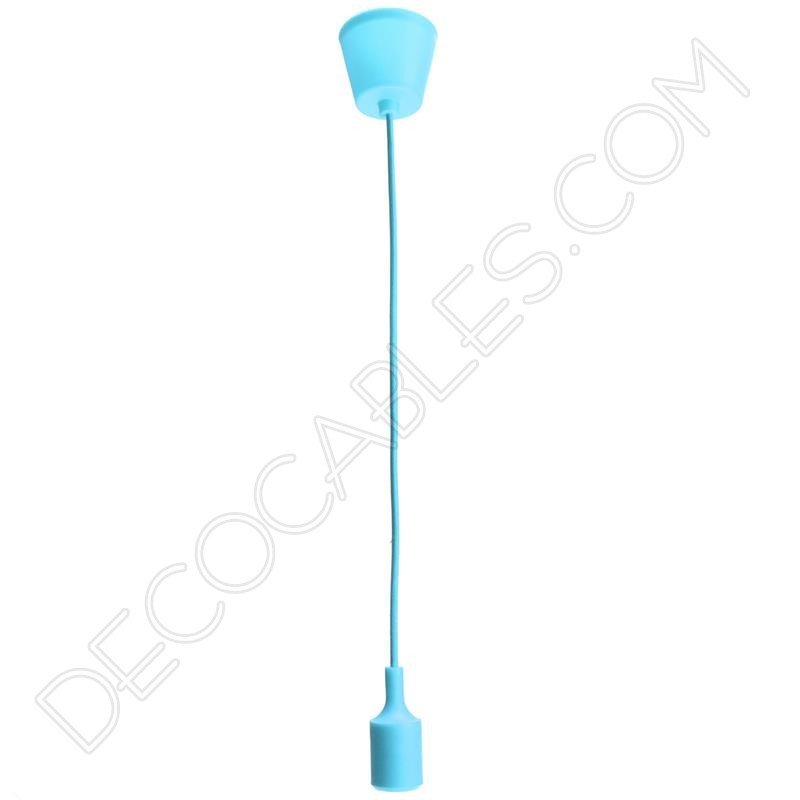 Lámpara colgante de silicona azul turquesa Lámpara colgante de silicona azul turquesa