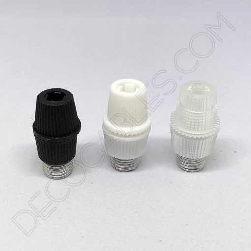 Presa cables plástico con rosca metálica varios colores
