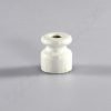 Aislador de porcelana blanco para cable trenzado