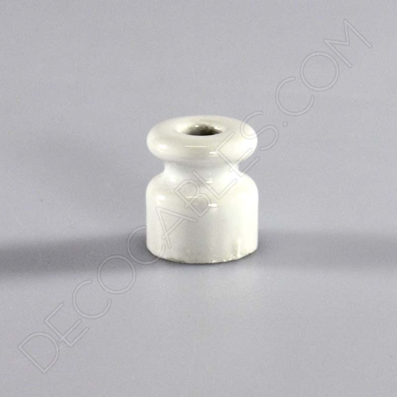 Aislador de porcelana blanco para cable trenzado Aislador de porcelana blanco para cable trenzado