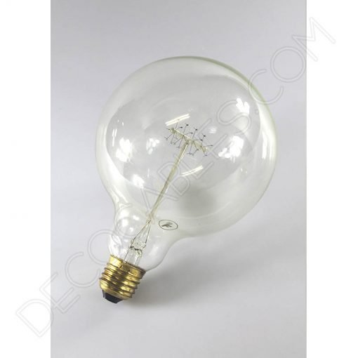 Bombilla Globo de filamento de carbono espiral modelo Edison E27