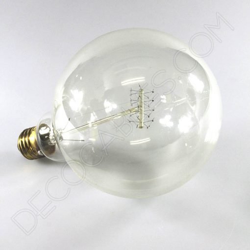Bombilla Globo de filamento de carbono espiral modelo Edison E27