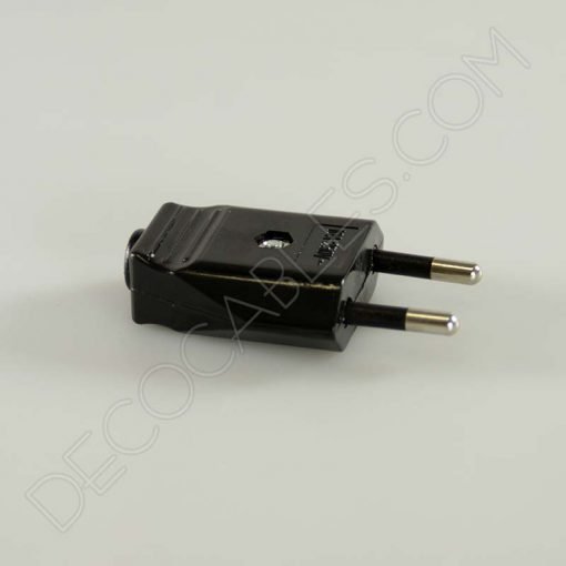 Clavija bipolar macho (varios colores) 3 Clavija macho negra