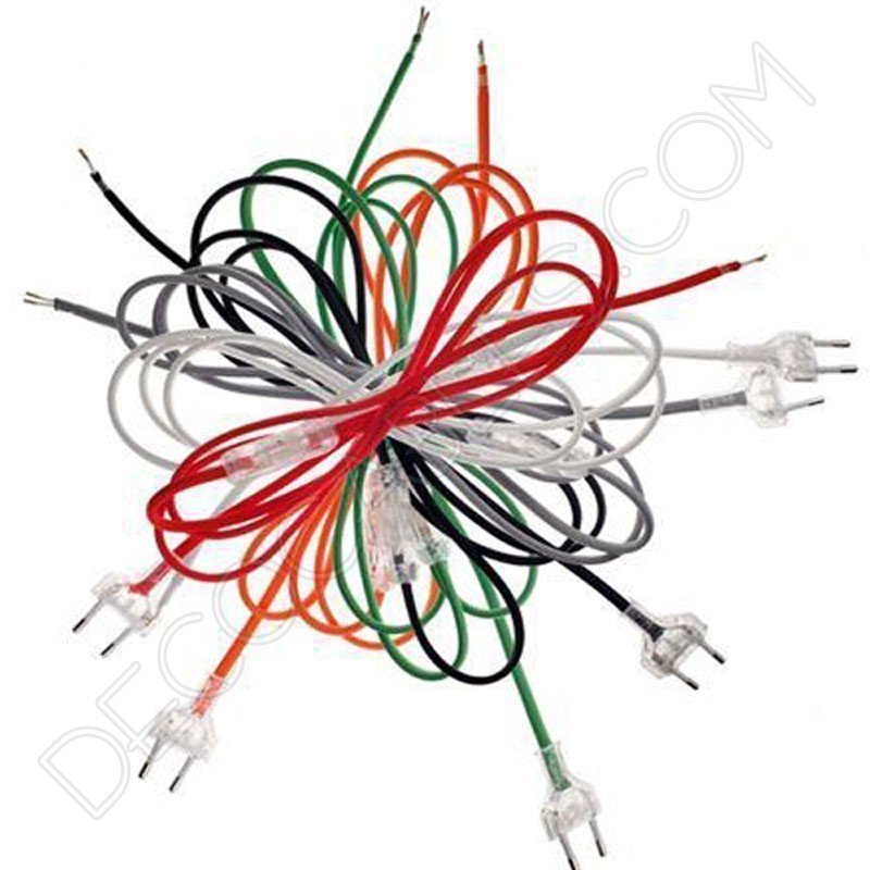 Cable de conexión para lámpara varios colores Cable de conexión para lámpara varios colores