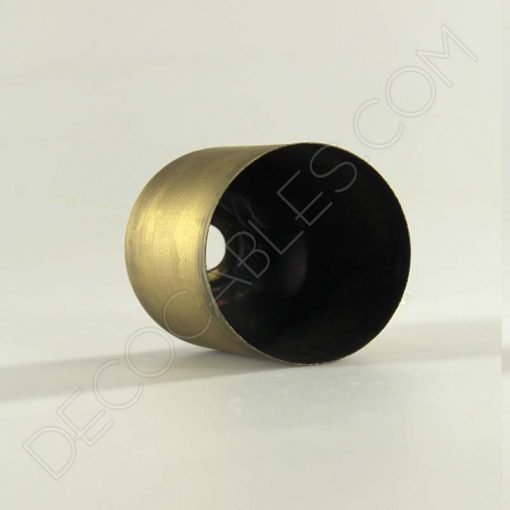 Cubre portalámparas (varios colores) 22 Cubre portalamparas exterior metálico decorativo en color anticuario