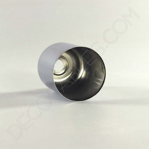 Cubre portalámparas (varios colores) 13 Cubre portalamparas exterior metálico decorativo cromado