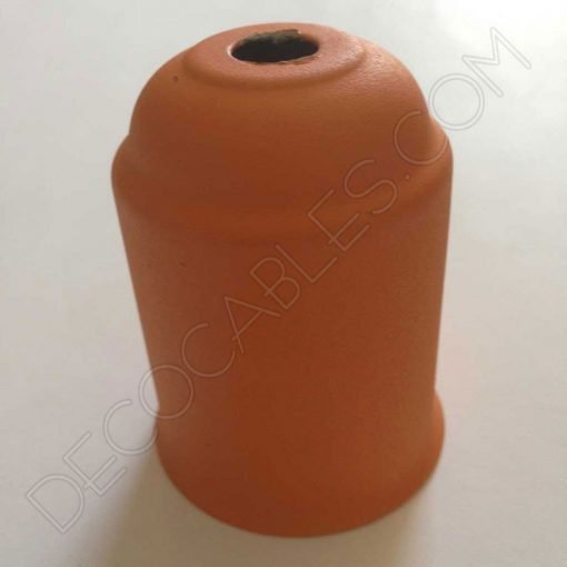 Cubre portalámparas (varios colores) 26 Cubre portalamparas exterior metálico decorativo en color naranja