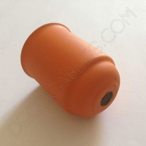 Cubre portalámparas (varios colores) 28 Cubre portalamparas exterior metálico decorativo en color naranja