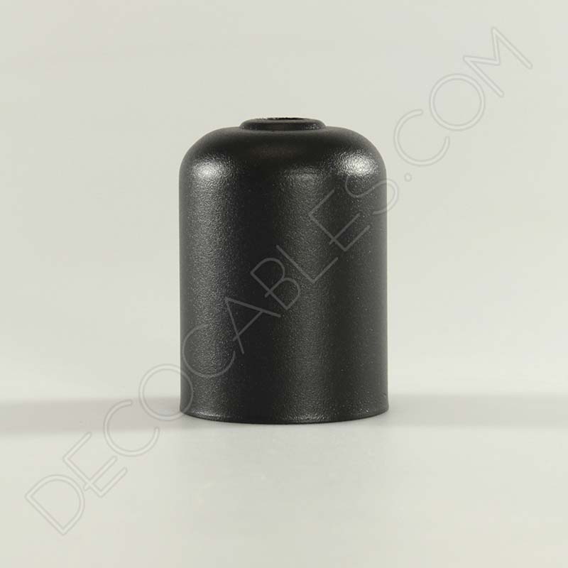 Cubre portalamparas exterior metálico decorativo en color negro Cubre portalamparas exterior metálico decorativo en color negro