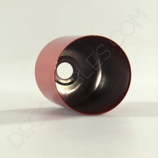 Cubre portalámparas (varios colores) 4 Cubre portalamparas exterior metálico decorativo en color rojo