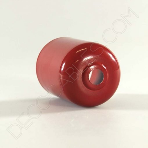 Cubre portalámparas (varios colores) 3 Cubre portalamparas exterior metálico decorativo en color rojo