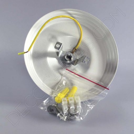 Florón metálico completo para lámpara (varios colores) 2 Florón metálico blanco