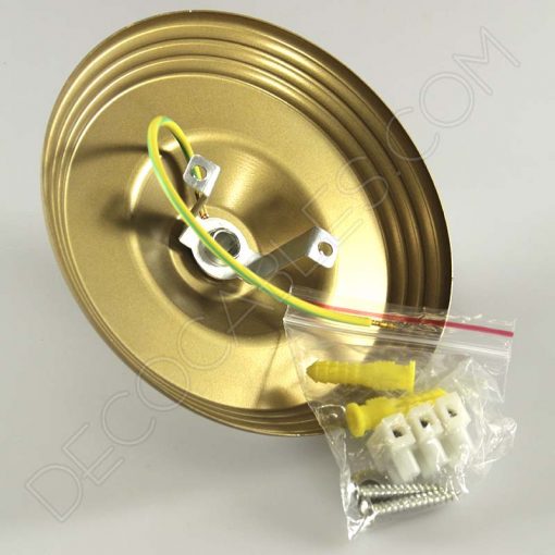 Florón metálico completo para lámpara (varios colores) 8 Florón metálico dorado