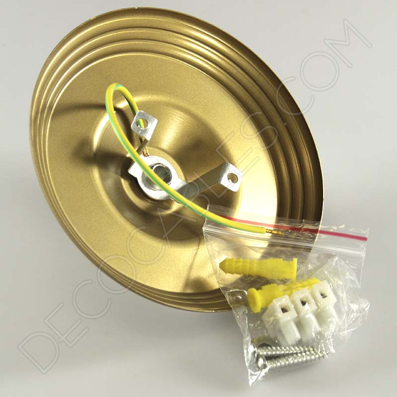 Florón metálico dorado Florón metálico dorado