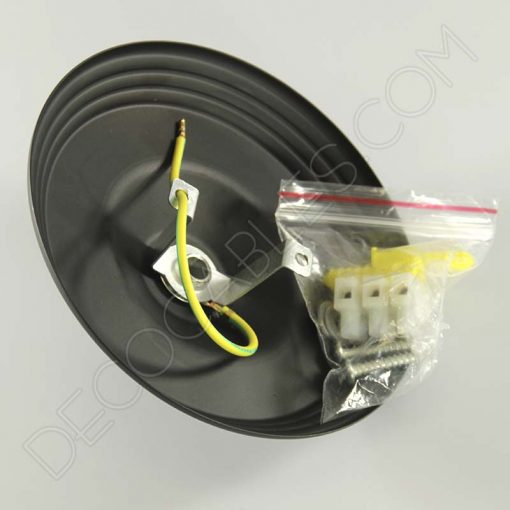 Florón metálico completo para lámpara (varios colores) 5 Florón metálico negro