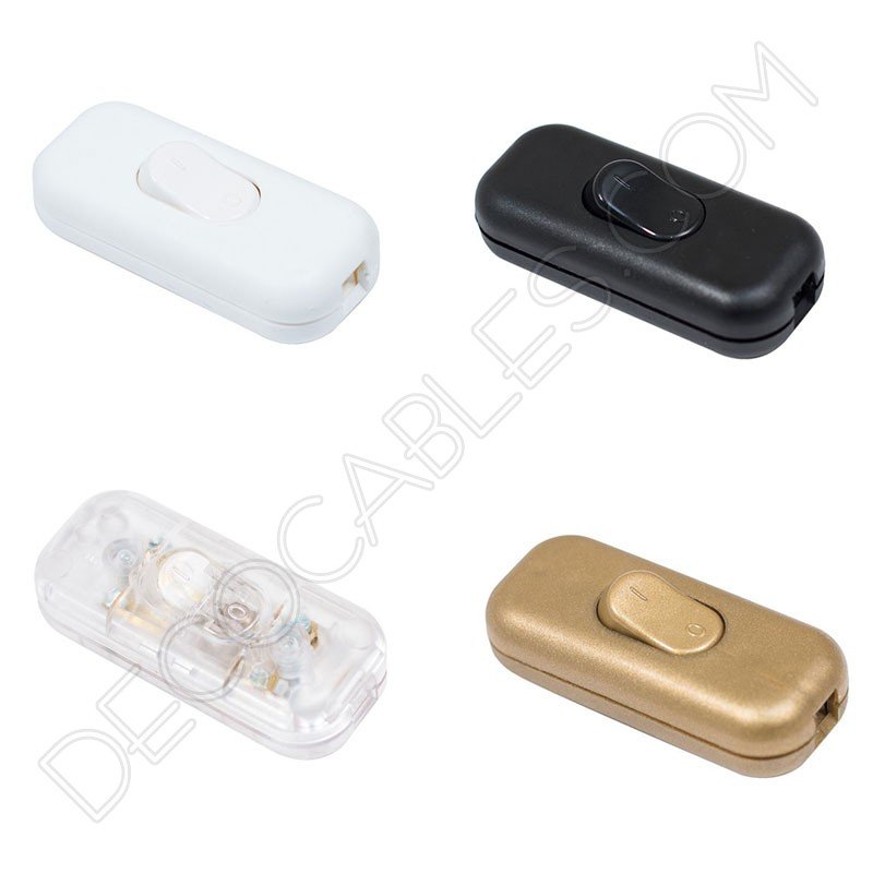 Interruptor de paso para lámparas en varios colores Interruptor de paso para lámparas en varios colores