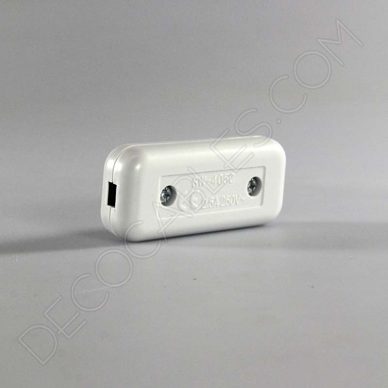 Interruptor de paso para lámparas unipolar en color blanco Interruptor de paso para lámparas unipolar en color blanco