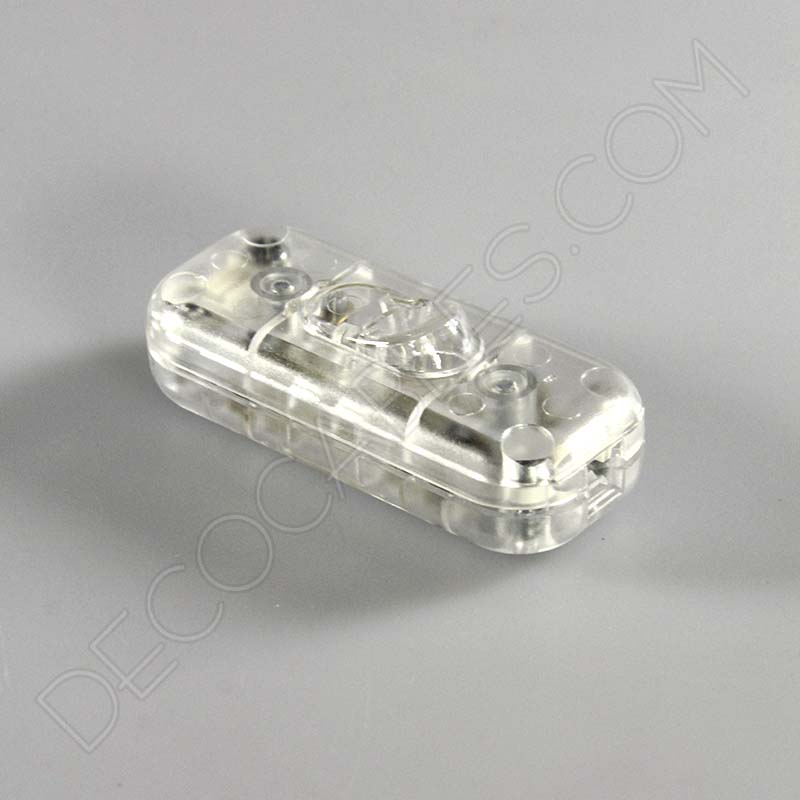 Interruptor de paso para lámparas unipolar transparente Interruptor de paso para lámparas unipolar transparente