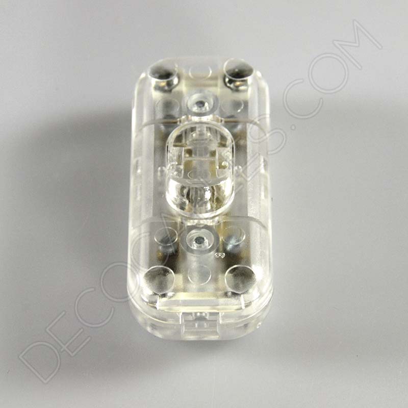 Interruptor de paso para lámparas unipolar transparente Interruptor de paso para lámparas unipolar transparente