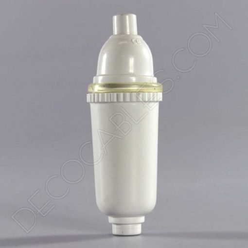 Interruptor de perilla para lámparas en color blanco