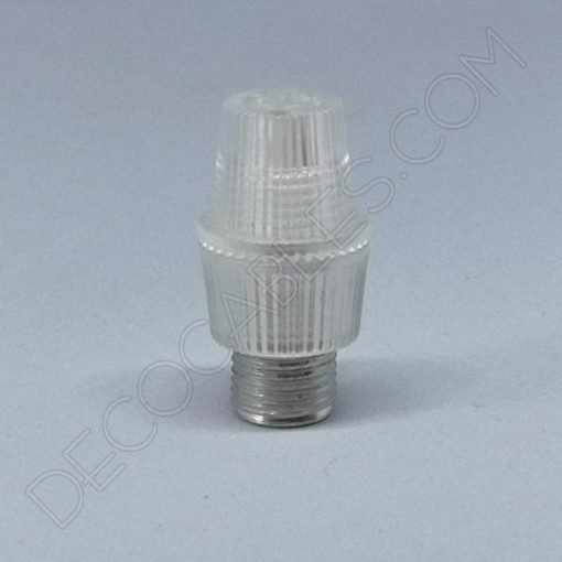 Presa cable plástico transparente