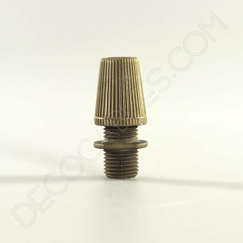 Presacable de plástico dorado para portalámparas y florones Presacable de plástico dorado para portalámparas y florones