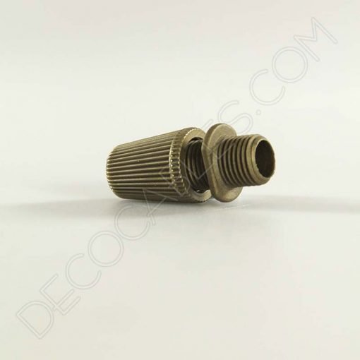 Presa cables plástico (varios colores) 11 Presacable de plástico dorado para portalámparas y florones