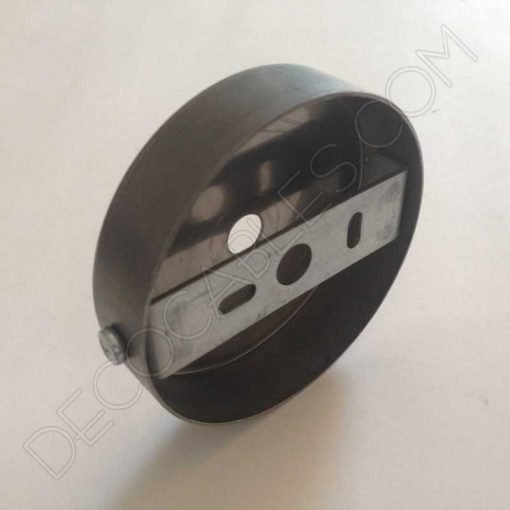 Soporte metálico para lámpara 1 orificio (diámetro 8 cm) 26 Soporte florón de techo para lámpara en hierro sin acabado