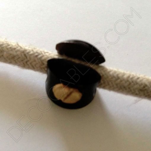 Sujeción techo para cable (varios colores) 16 Sujeción metálica para cables en color negro