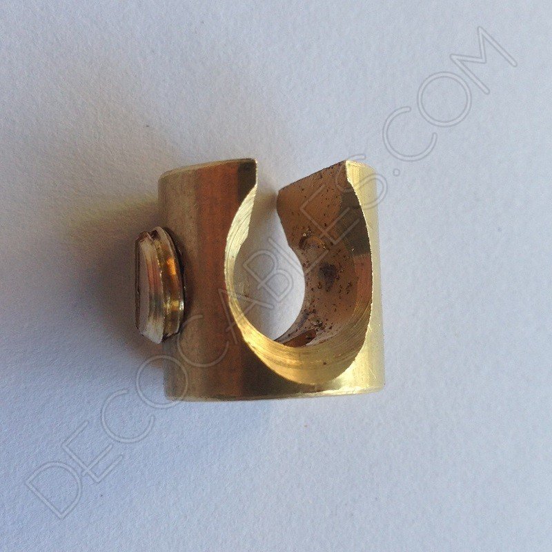 Sujeción de techo para cable dorada Sujeción de techo para cable dorada