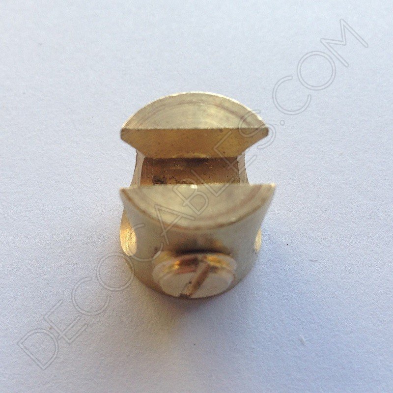 Sujeción de techo para cable dorada Sujeción de techo para cable dorada