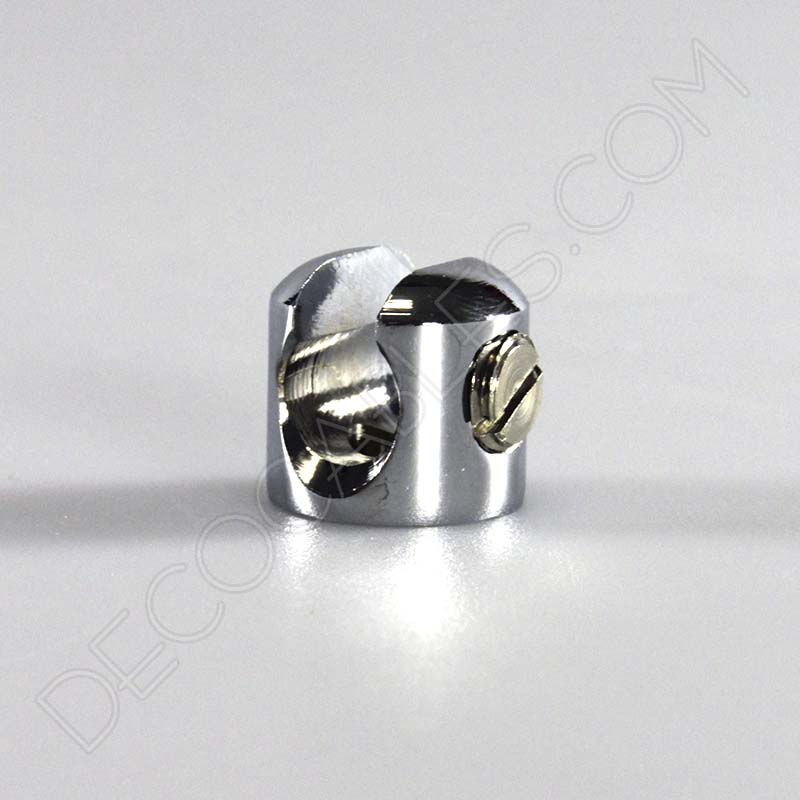 Sujeción de techo para cable cromada Sujeción de techo para cable cromada