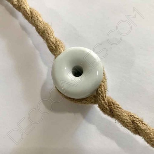Aislador de porcelana grande para cable trenzado