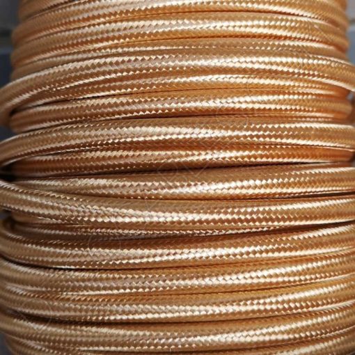Cable textil eléctrico (Dorado) 1 Cable textil eléctrico (Dorado) 4
