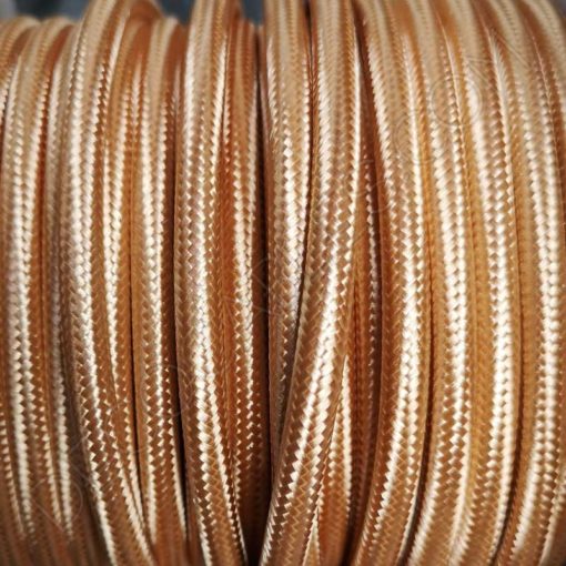 Cable textil eléctrico (Dorado) 2 Cable textil eléctrico (Dorado) 5