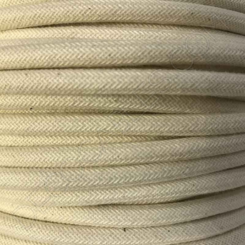Cable eléctrico textil redondo de algodón Cable eléctrico textil redondo de algodón