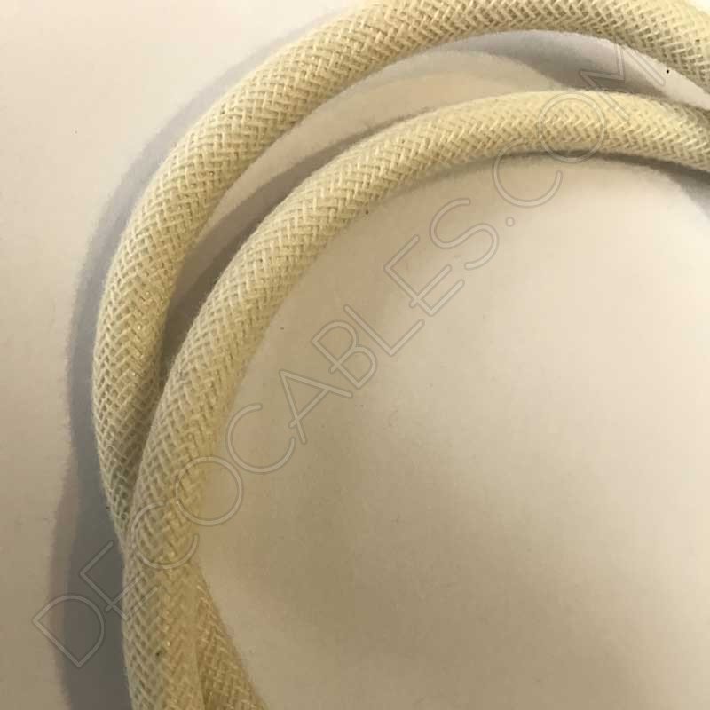 Cable eléctrico textil redondo de algodón Cable eléctrico textil redondo de algodón