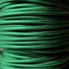 Cable textil eléctrico (Verde oscuro) 2 Cable eléctrico textil redondo verde oscuro