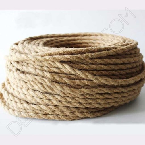 Decocables. Tienda de cables, de bombillas y de lámparas 2 Cable eléctrico trenzado de cuerda de cáñamo