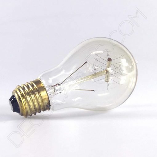 Bombilla de filamento de carbono espiral Edison E27