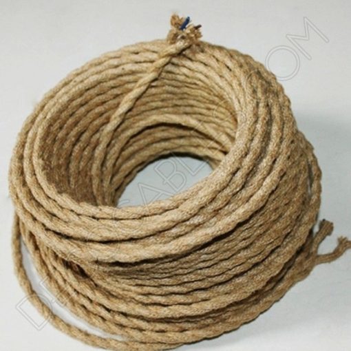 Cable trenzado de cuerda de cáñamo 2 hilos
