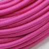 Cable eléctrico redondo de tela de color rosa fucsia
